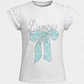 Polera Vuelos Romantic Niña Blanco - Miniatura 1