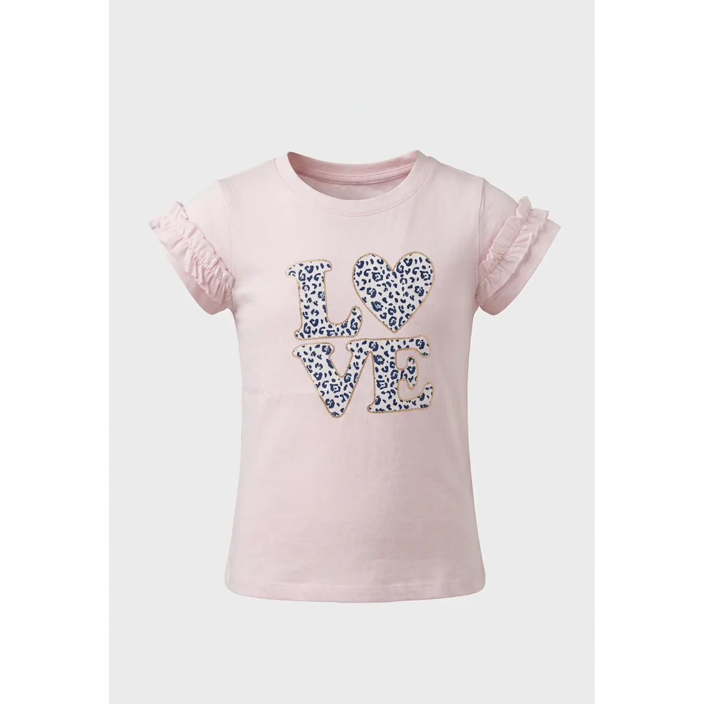 Polera Vuelos Love Niña Rosado 1