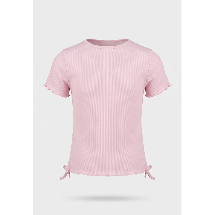 Polera Tachas Niña Rosado 2
