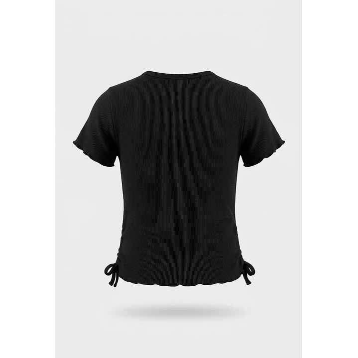 Polera Tachas Niña Negro 2