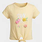 Polera Tela Niña Amarillo - Miniatura 1