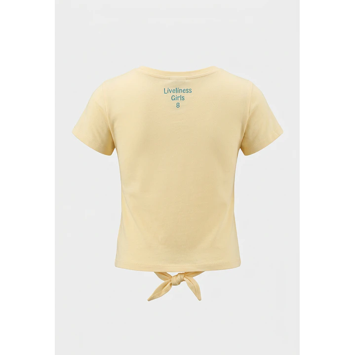 Polera Tela Niña Amarillo 2