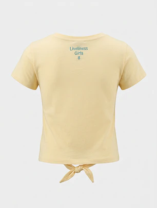 Polera Tela Niña Amarillo