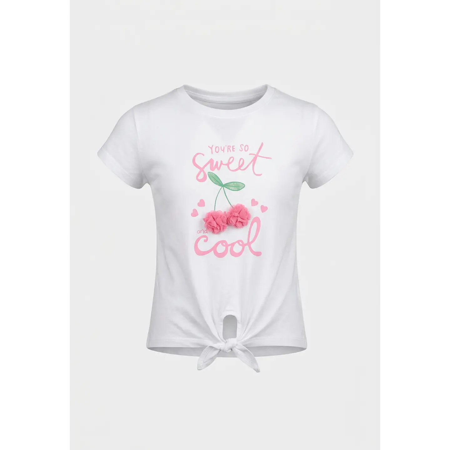 Polera Tela Niña Blanco 1