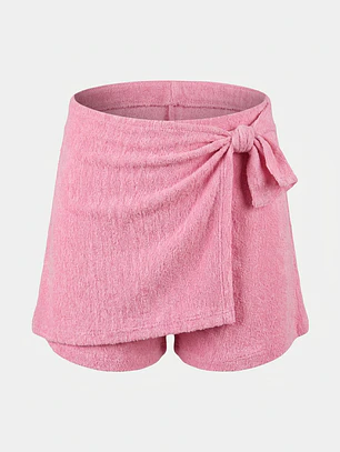 Falda Lazo Niña Rosado