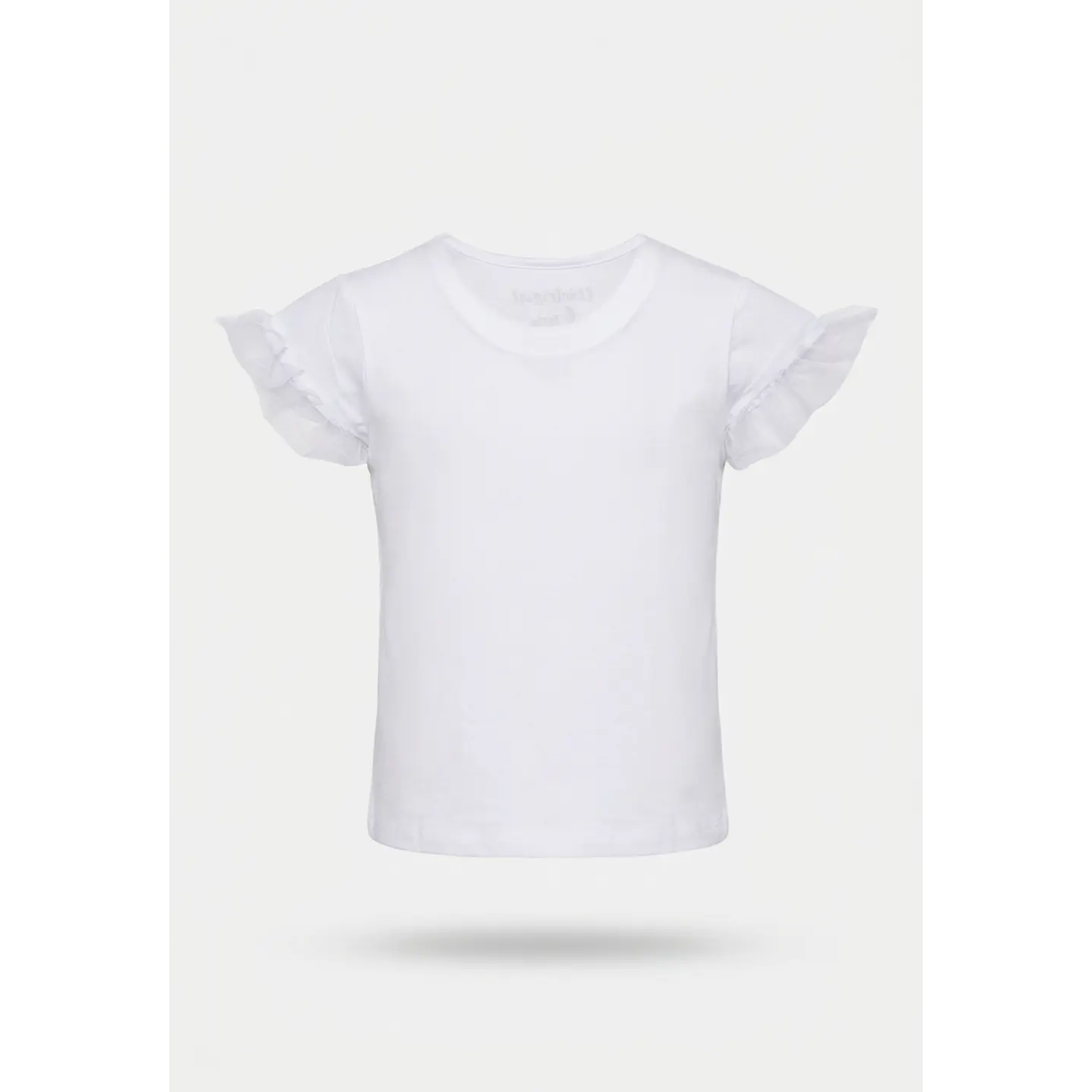 Polera Coquette Niña Blanco 2