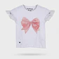 Polera Coquette Niña Blanco - Miniatura 1