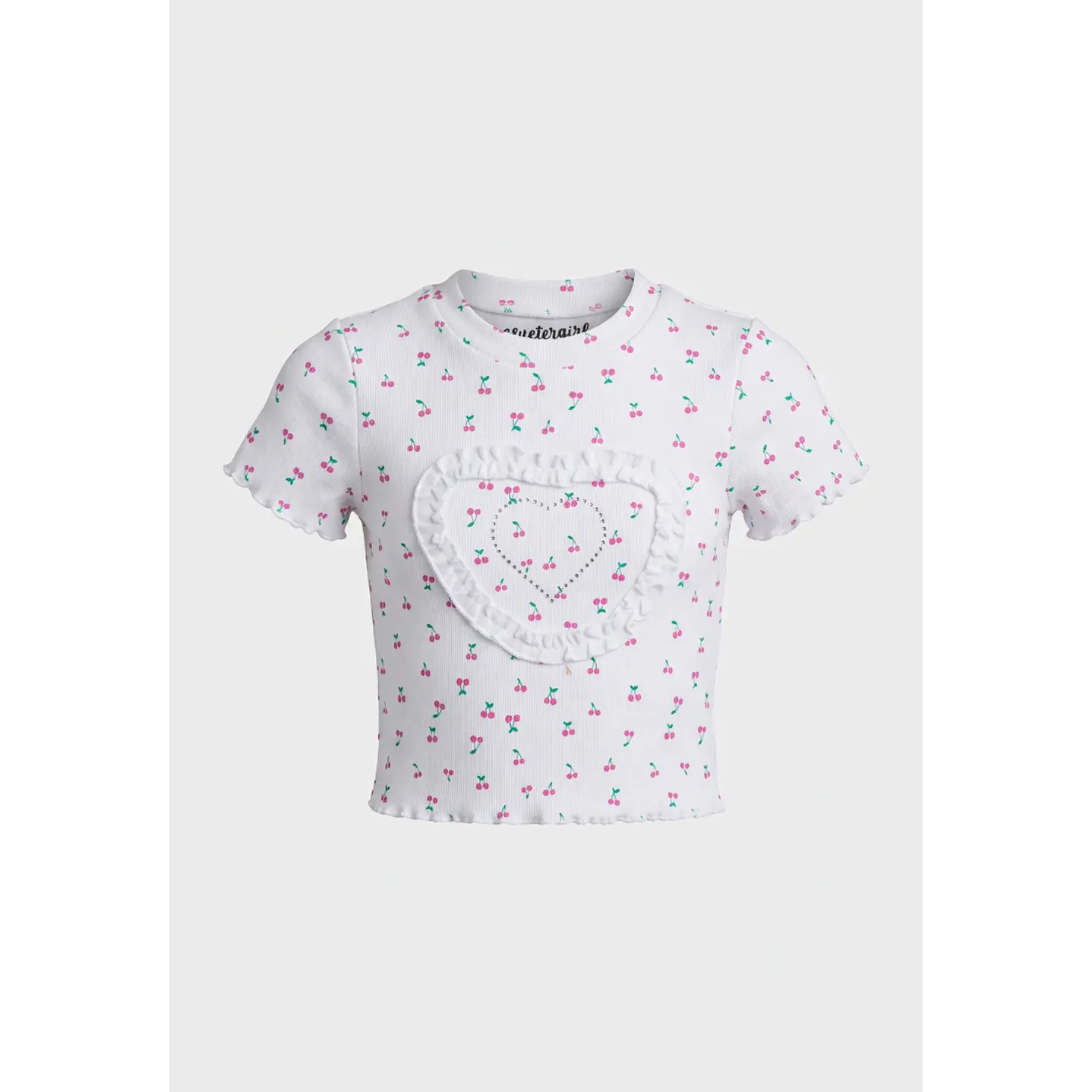 Polera Cherry Niña Blanco 1