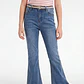 Jeans Con Basta Flare Niña Azul - Miniatura 1