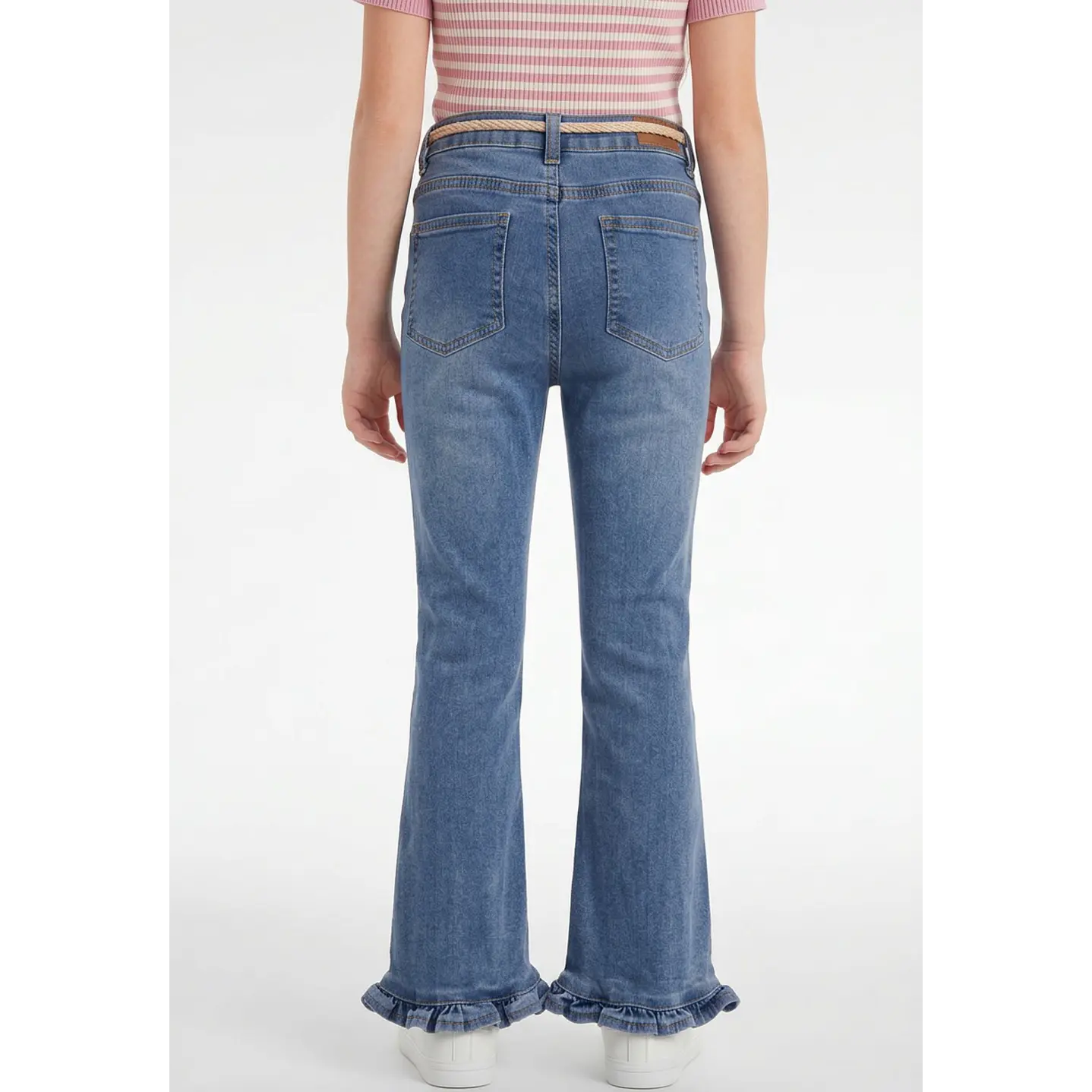 Jeans Con Basta Flare Niña Azul 2