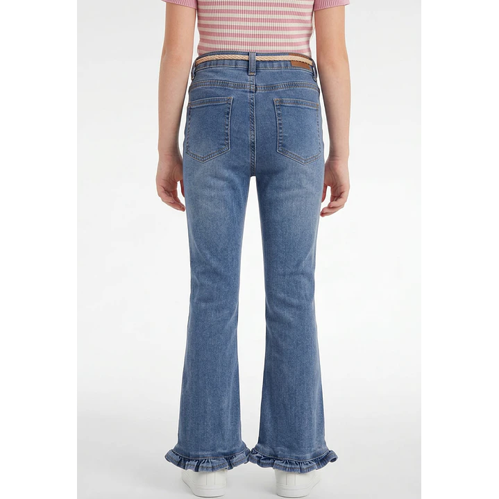 Jeans Con Basta Flare Niña Azul 2