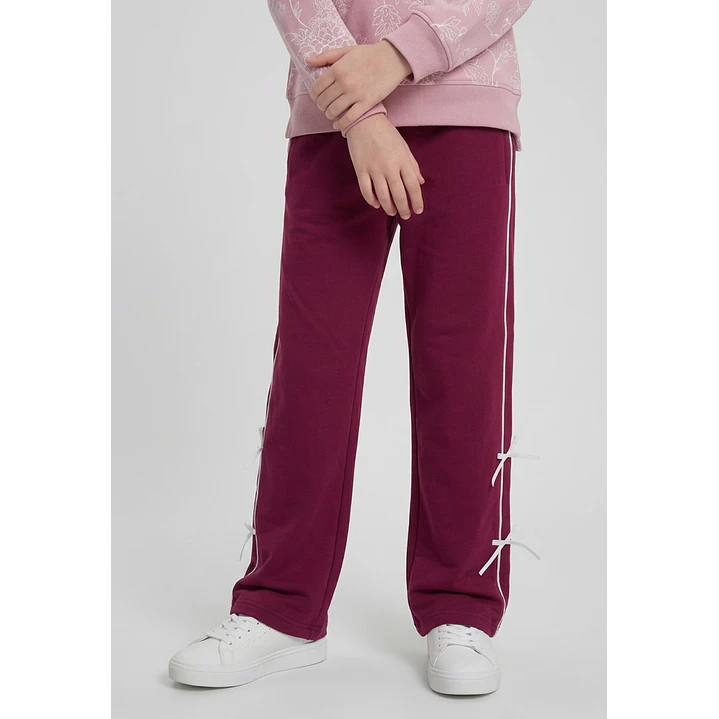 Buzo Lazos Wide Leg Niña Fucsia 1