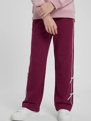 Buzo Lazos Wide Leg Niña Fucsia