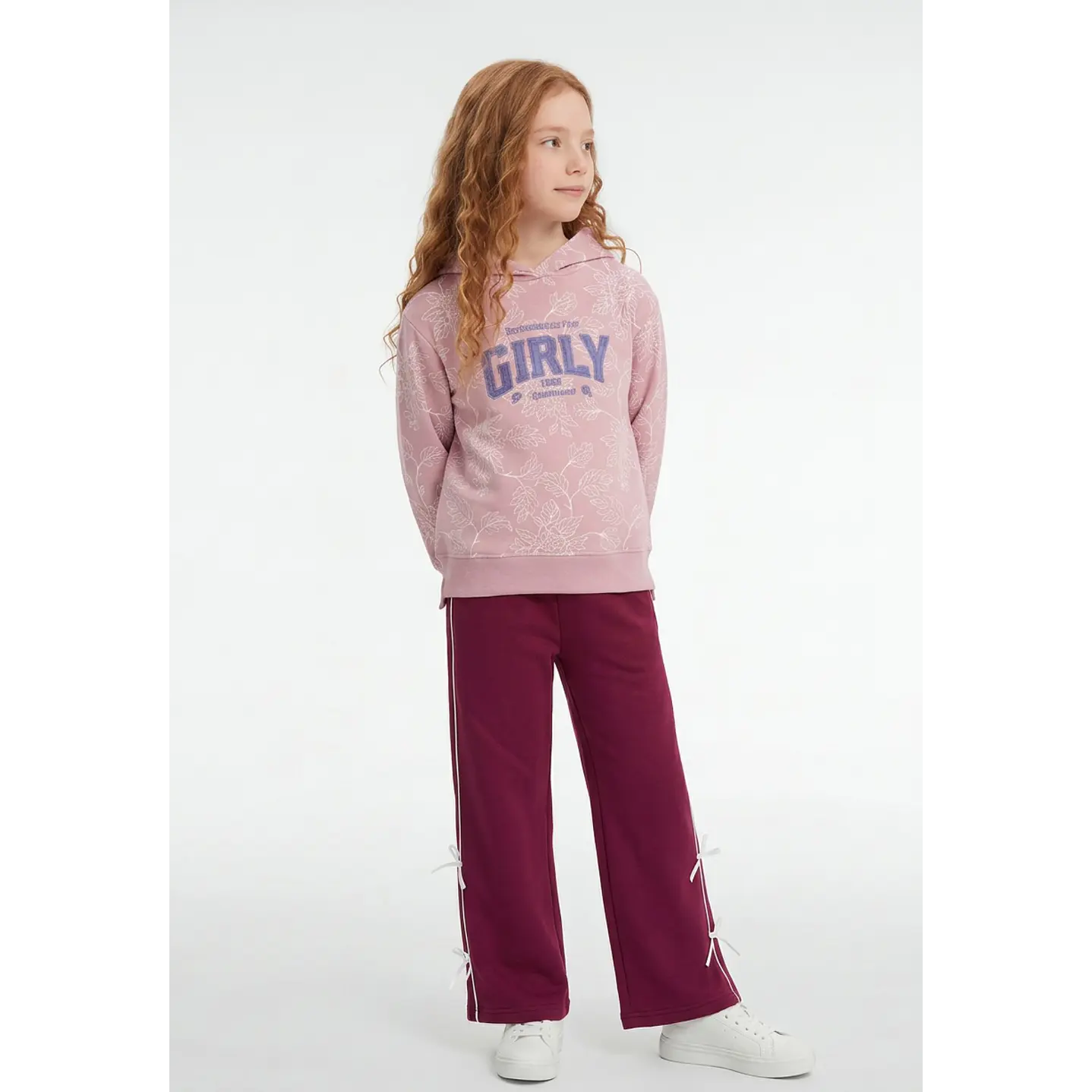 Buzo Lazos Wide Leg Niña Fucsia 4