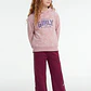 Buzo Lazos Wide Leg Niña Fucsia - Miniatura 4
