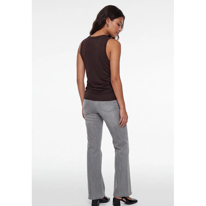 Polera Recogido Mujer Café 2