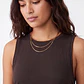 Polera Recogido Mujer Café - Miniatura 4