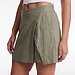 Falda Skort Viscosa Mujer Verde - Miniatura 4