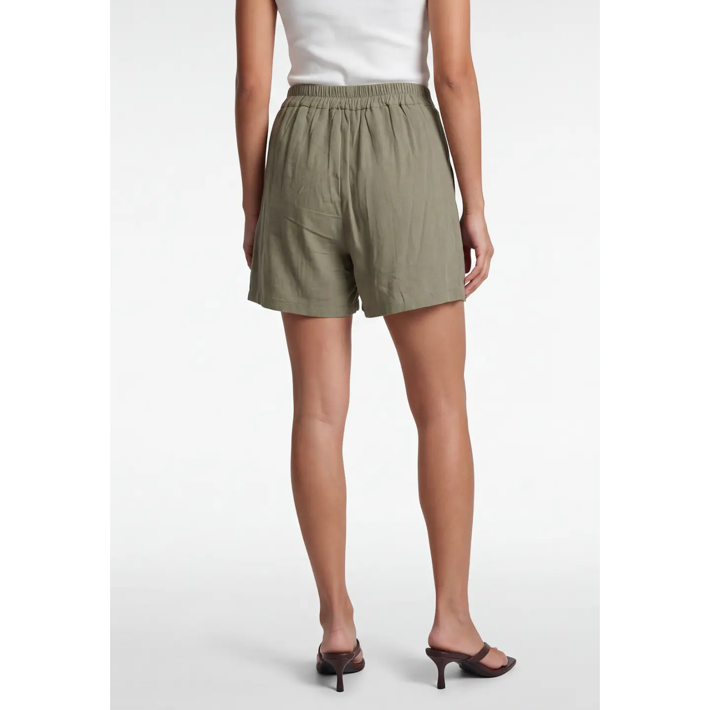Falda Skort Viscosa Mujer Verde 2