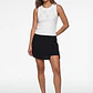 Falda Skort Viscosa Mujer Negro - Miniatura 3