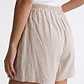 Falda Skort Viscosa Mujer Beige - Miniatura 2