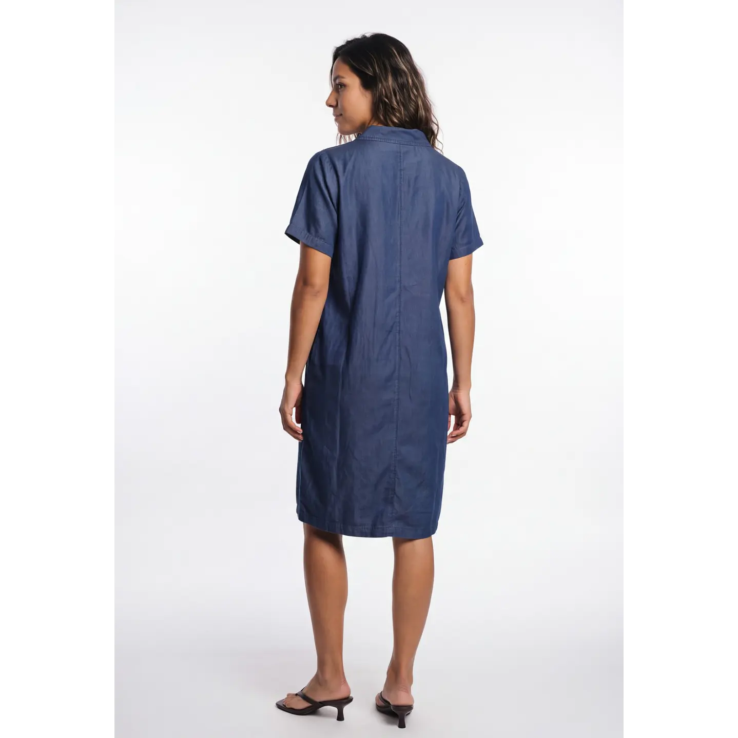Vestido Tencel Mujer Azul 2