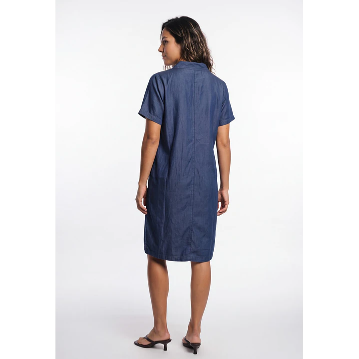 Vestido Tencel Mujer Azul 2