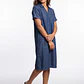 Vestido Tencel Mujer Azul - Miniatura 3