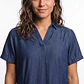 Vestido Tencel Mujer Azul - Miniatura 4