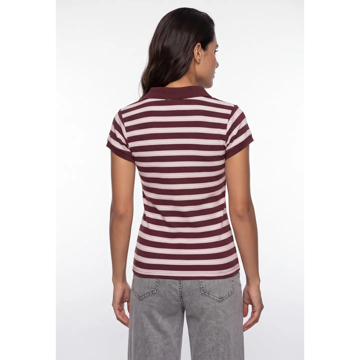 Polera Polo Mujer Café 2