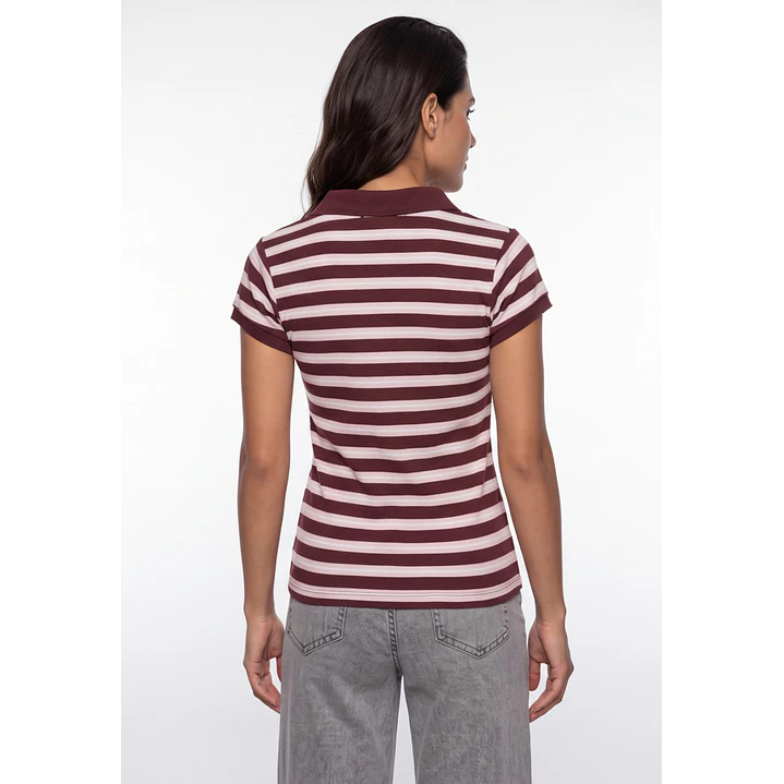Polera Polo Mujer Café 2