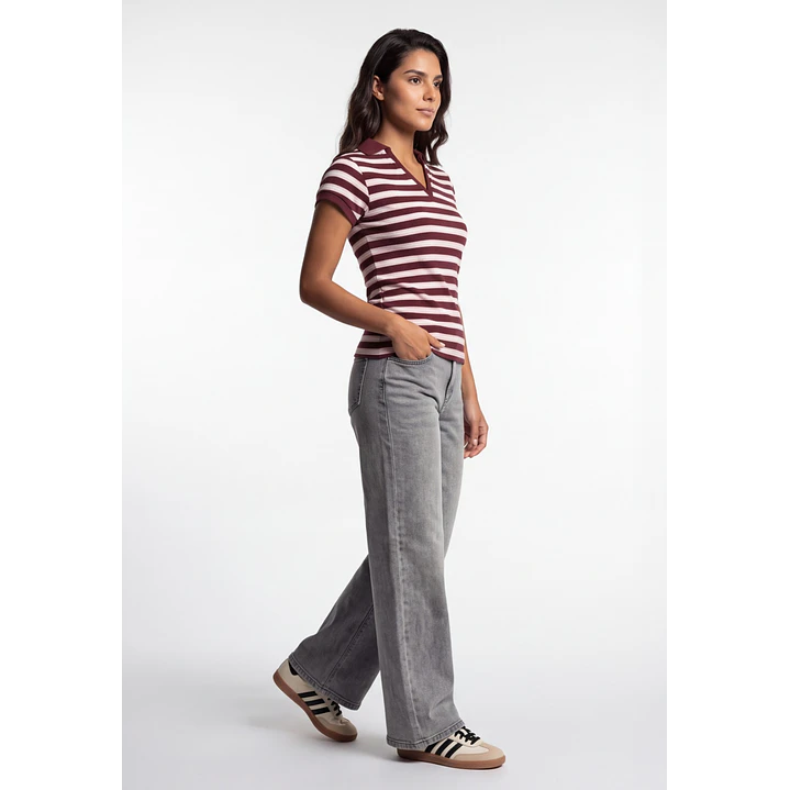 Polera Polo Mujer Café 3
