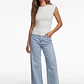 Jeans Wide Leg Mujer Celeste - Miniatura 3