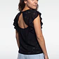 Polera Broderie Mujer Negro - Miniatura 2