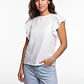 Polera Broderie Mujer Crudo - Miniatura 1