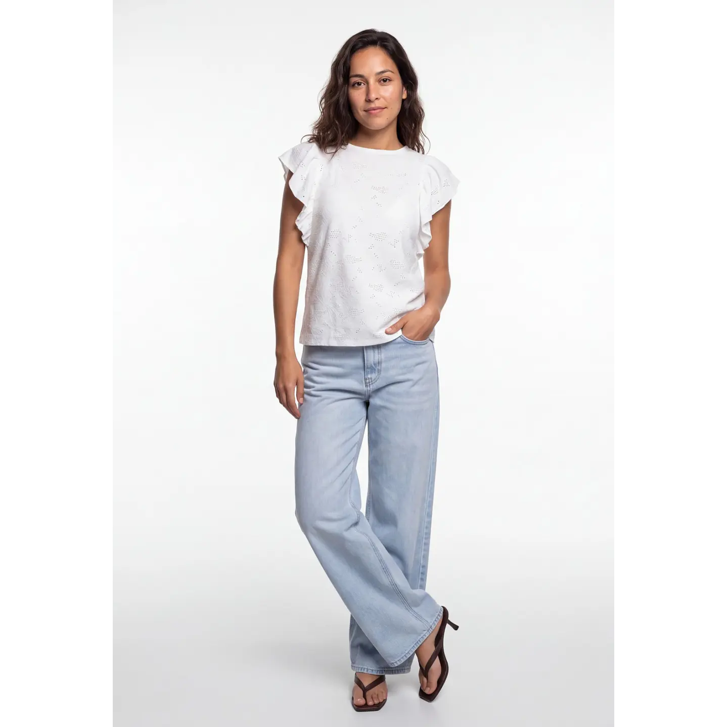 Polera Broderie Mujer Crudo 3