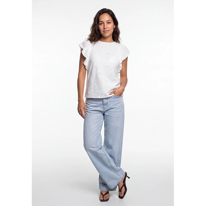 Polera Broderie Mujer Crudo 3