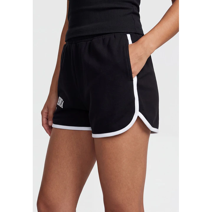 Short Franela Mujer Negro 4