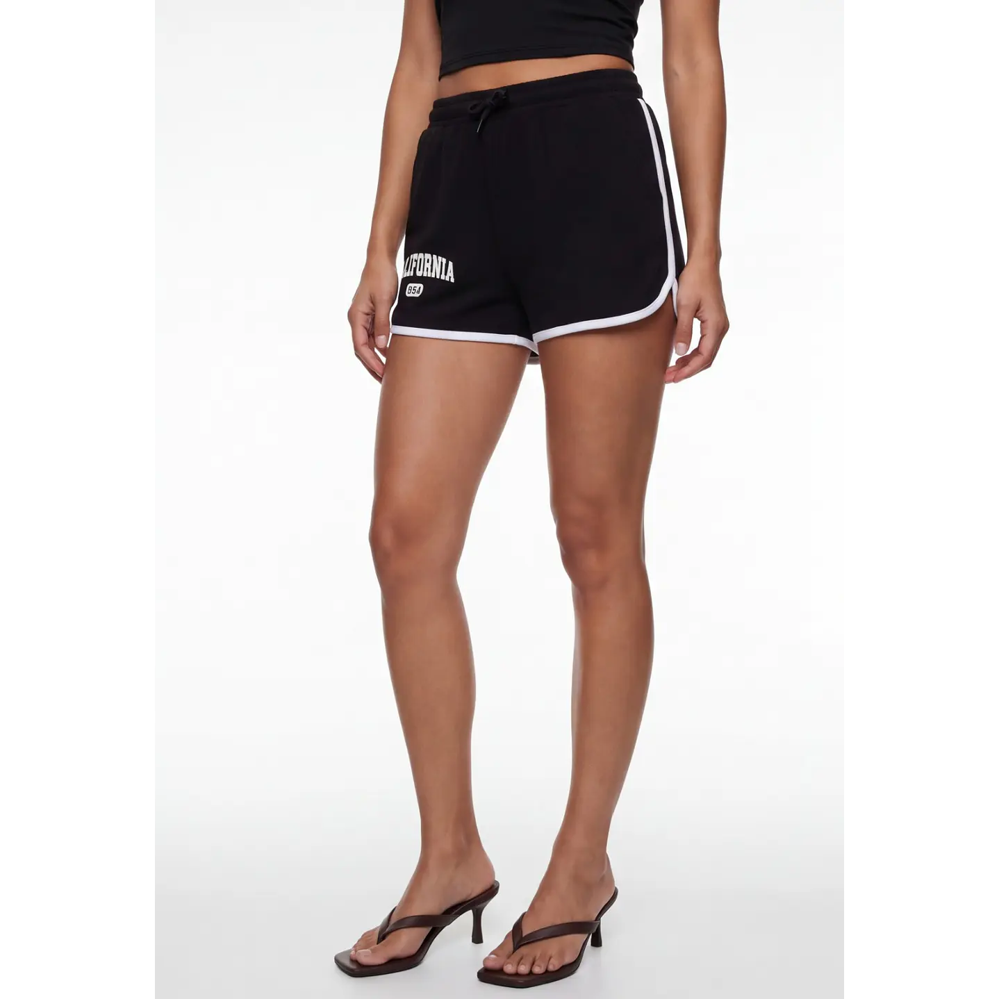 Short Franela Mujer Negro 1