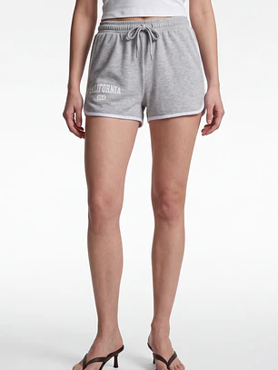 Short Franela Mujer Gris