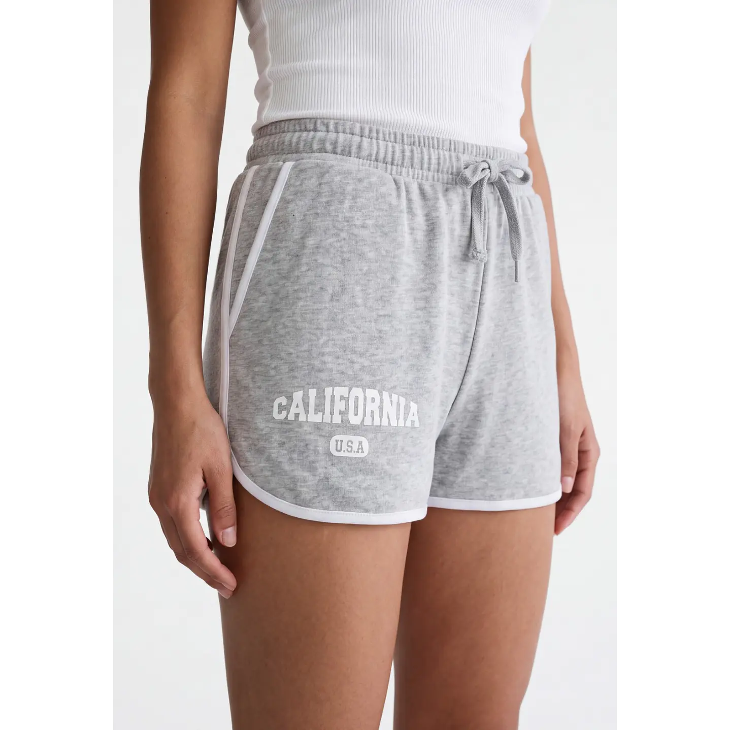 Short Franela Mujer Gris 4