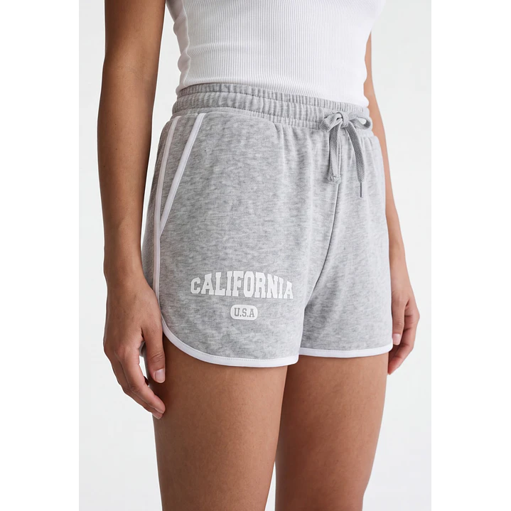 Short Franela Mujer Gris 4