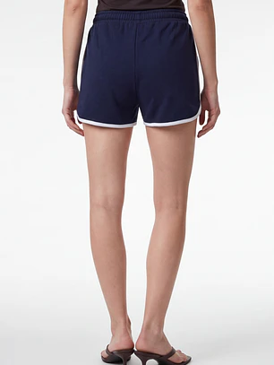 Short Franela Mujer Azul