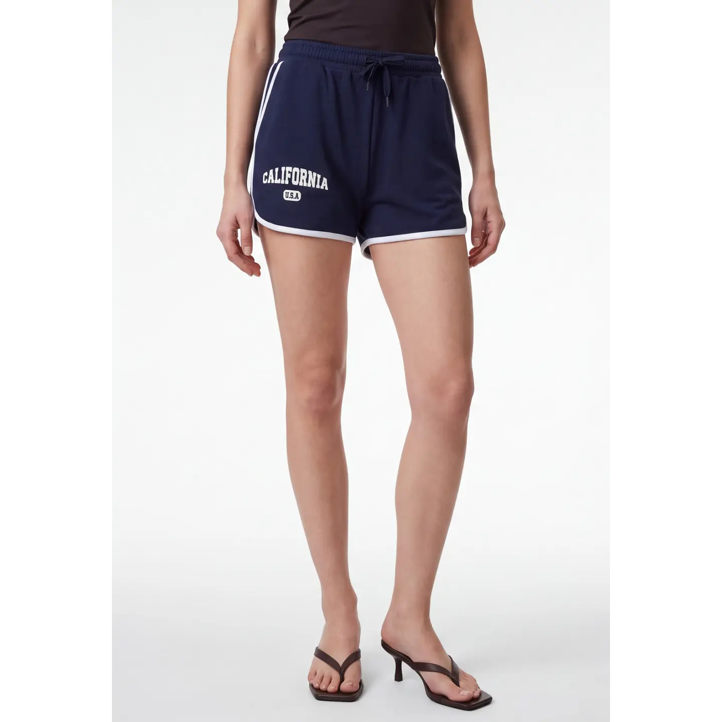 Short Franela Mujer Azul 1