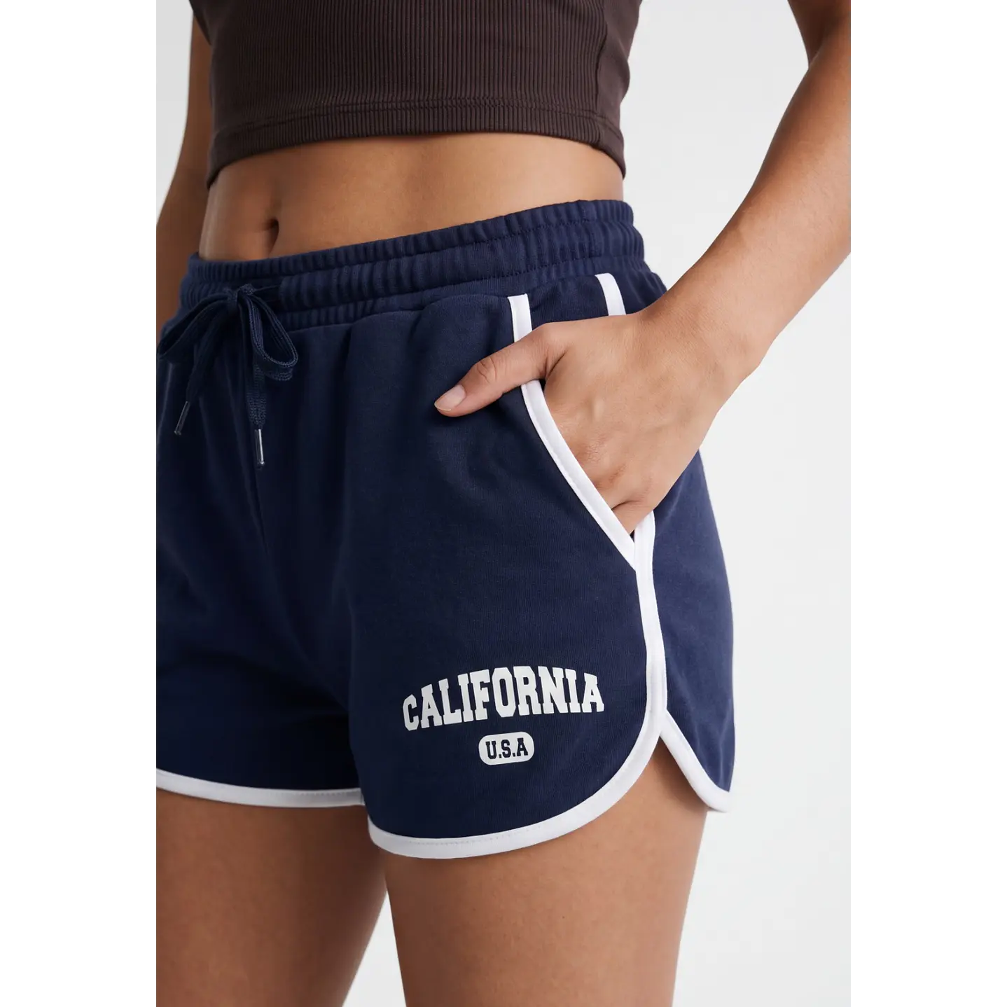 Short Franela Mujer Azul 4