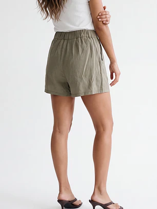 Short Viscosa Lazo Mujer Verde