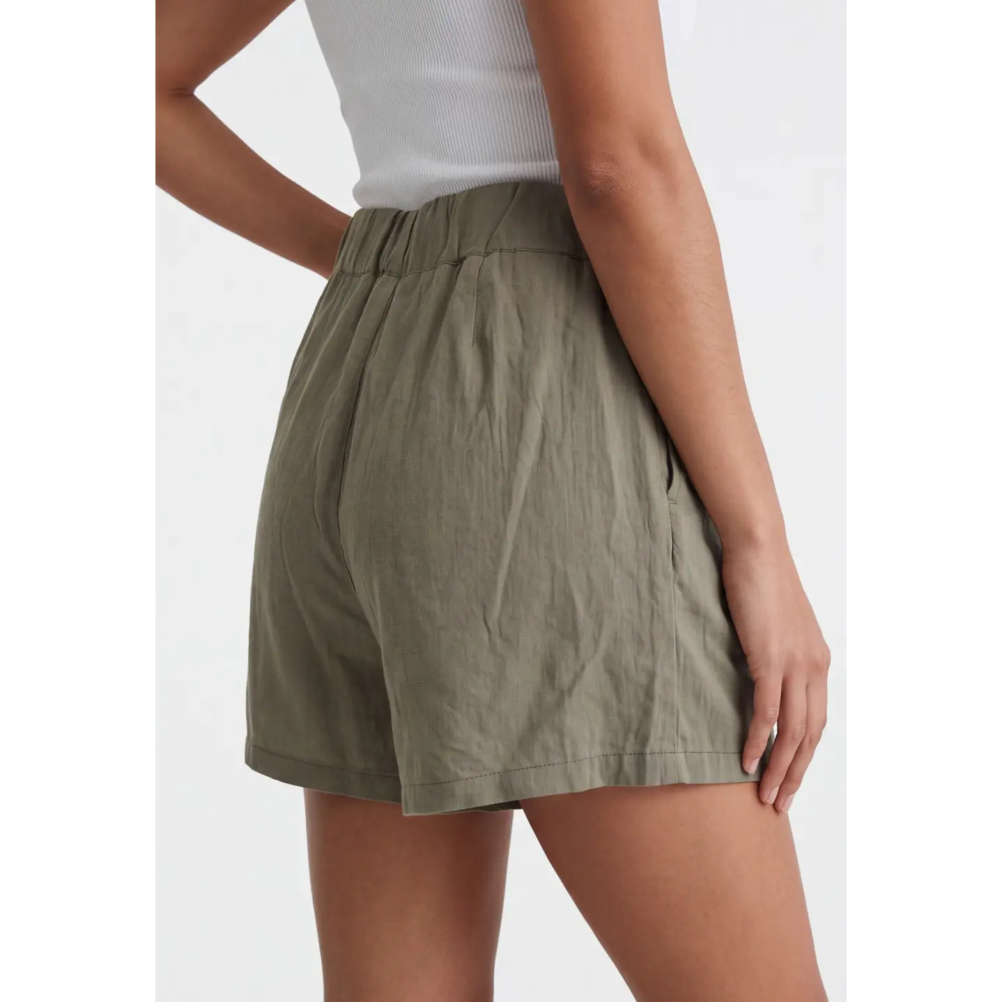 Short Viscosa Lazo Mujer Verde 4