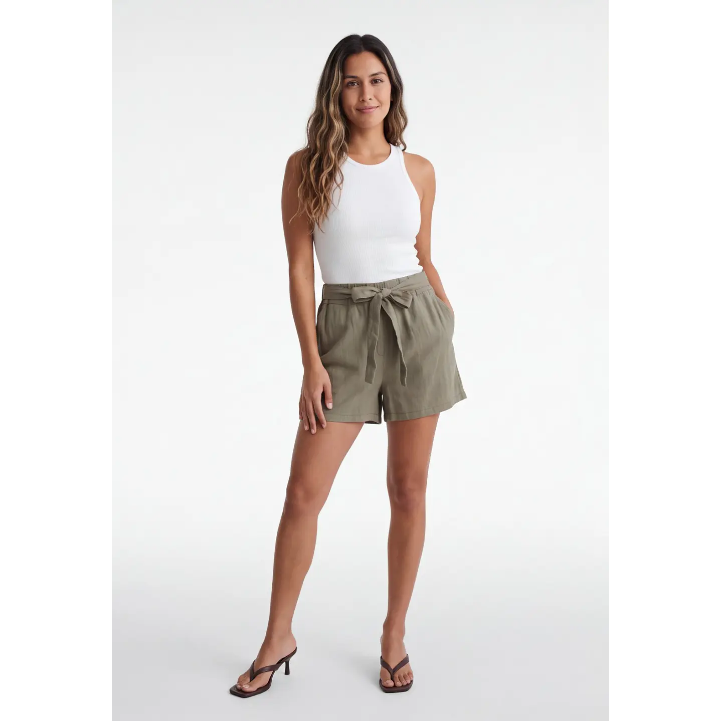 Short Viscosa Lazo Mujer Verde 3
