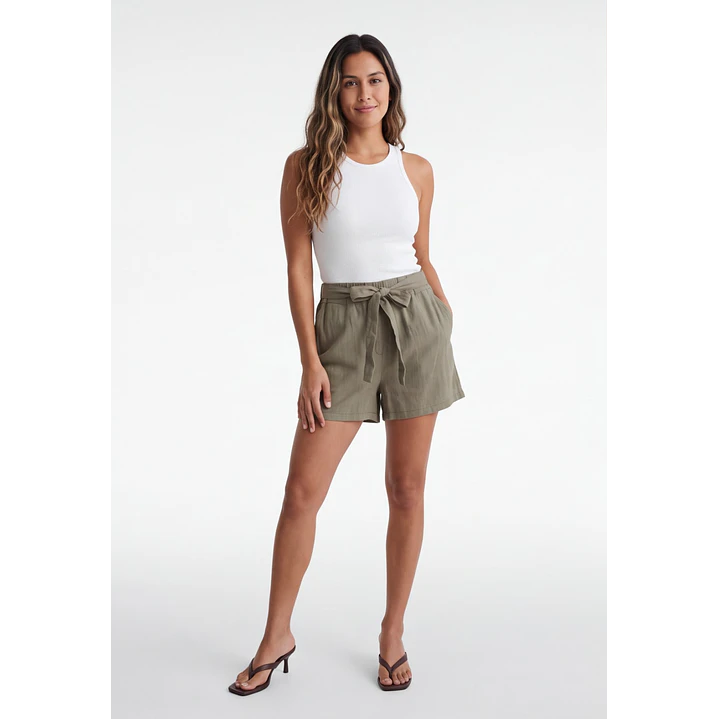 Short Viscosa Lazo Mujer Verde 3