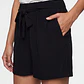 Short Viscosa Lazo Mujer Negro - Miniatura 4